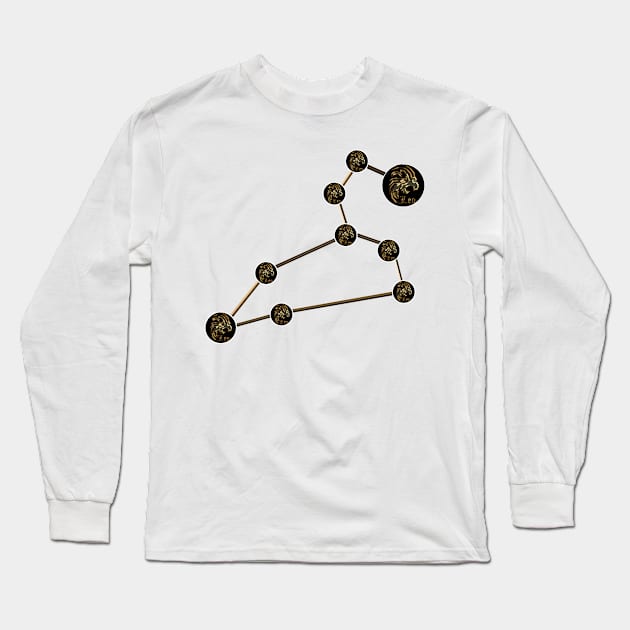 leo zodiac constellation Long Sleeve T-Shirt by INDONESIA68